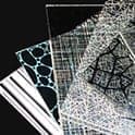 Sheets of textured architectural glass