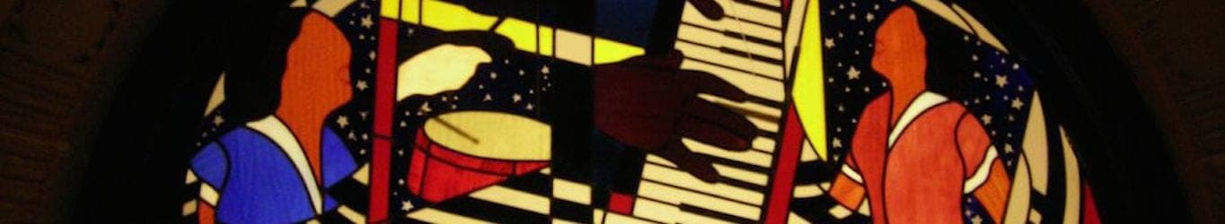 Stained glass window detail